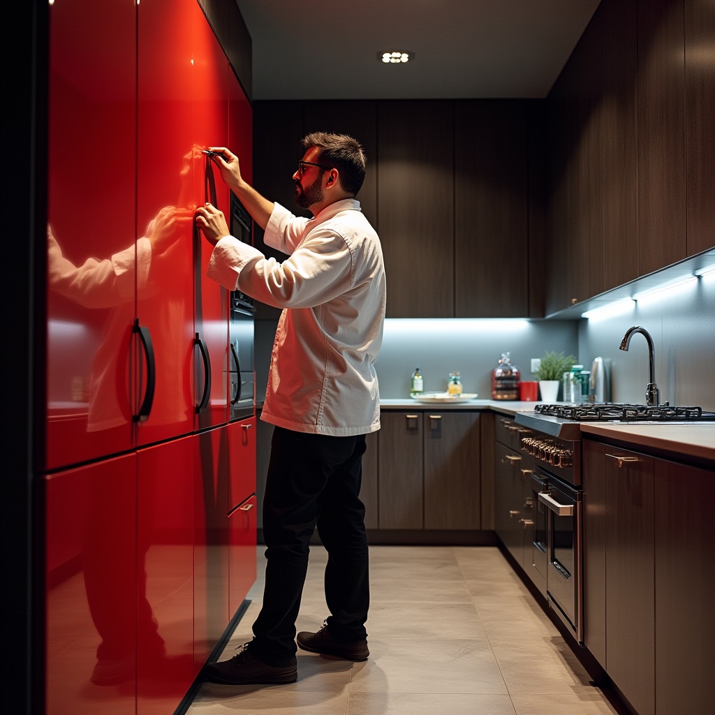 Keuken pimpen met rode wrap