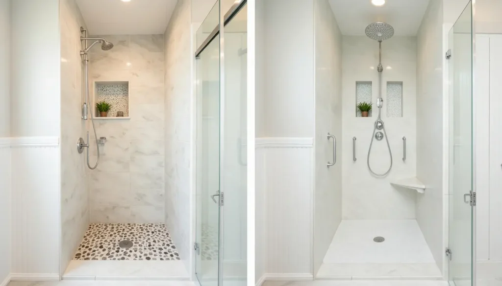 Douche renoveren voor en na