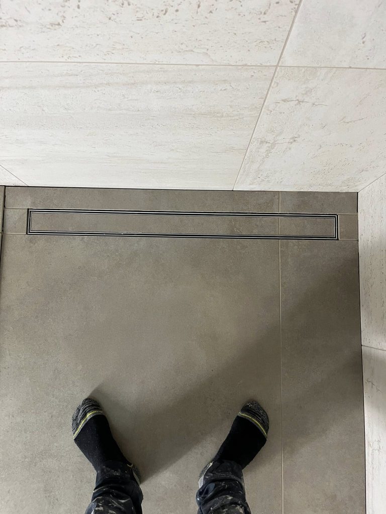 badkamer in verstek resultaat afwatering