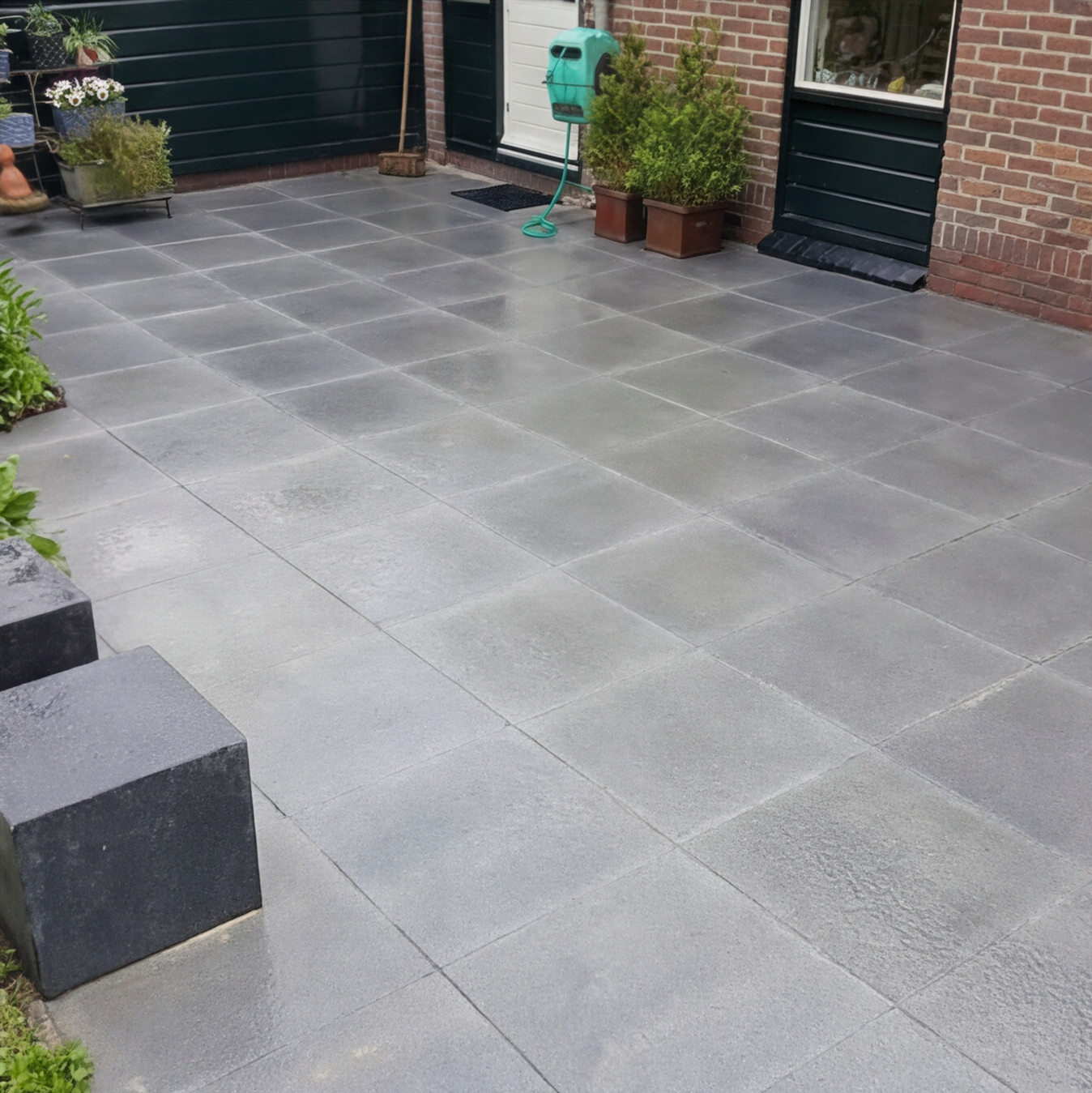 Betrouwbare tuintegels impregneren