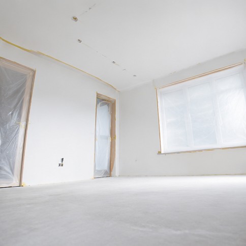 Plafond latex laten spuiten